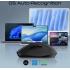Promate SamoTri Wireless Mouse, 3200DPI Adjustable Resolution, Silent Operation, Smart Flying Scroll Wheel, 4-Way Navigation, OS Auto-Recognition, Tri-Connectivity, Bluetooth 5.0, Black